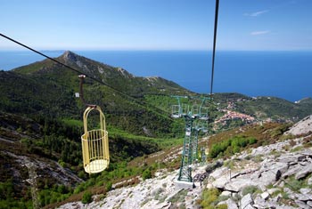 The Gondola lift on Elba