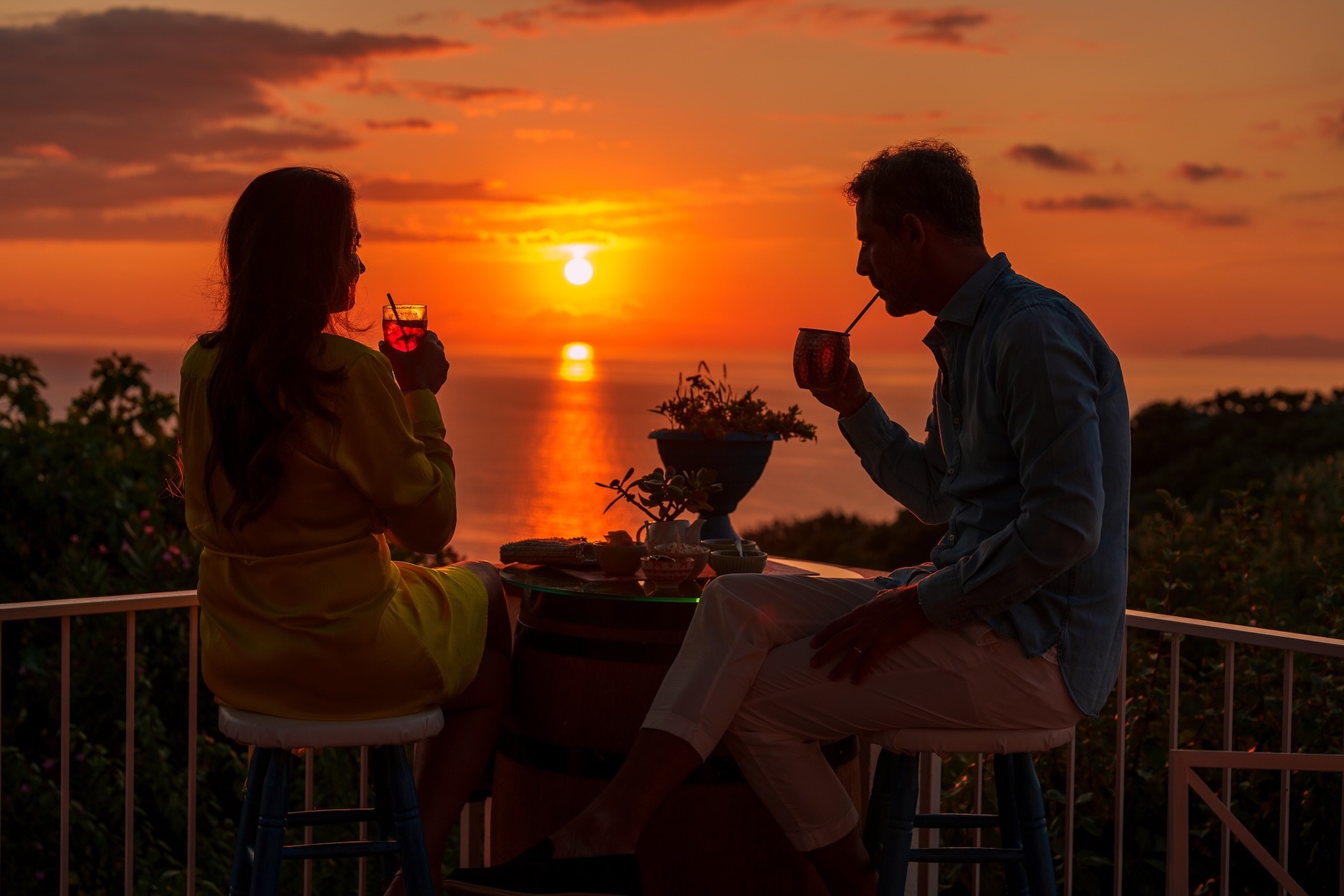 Tramonto sul mare dall'Hotel Sant'Andrea